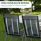 Set of 2 Adjustable Portable Patio Folding Dining Chair Recliner -Black
